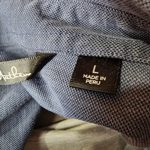 Travis Mathew Polo Shirt Chillie Willies Heather Gray Navy Size Large - Picture 13 of 15